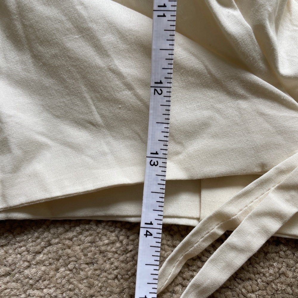 Oh Polly Plunge Neck Wrap Top Ivory Size 14 BNWT - Picture 7 of 10